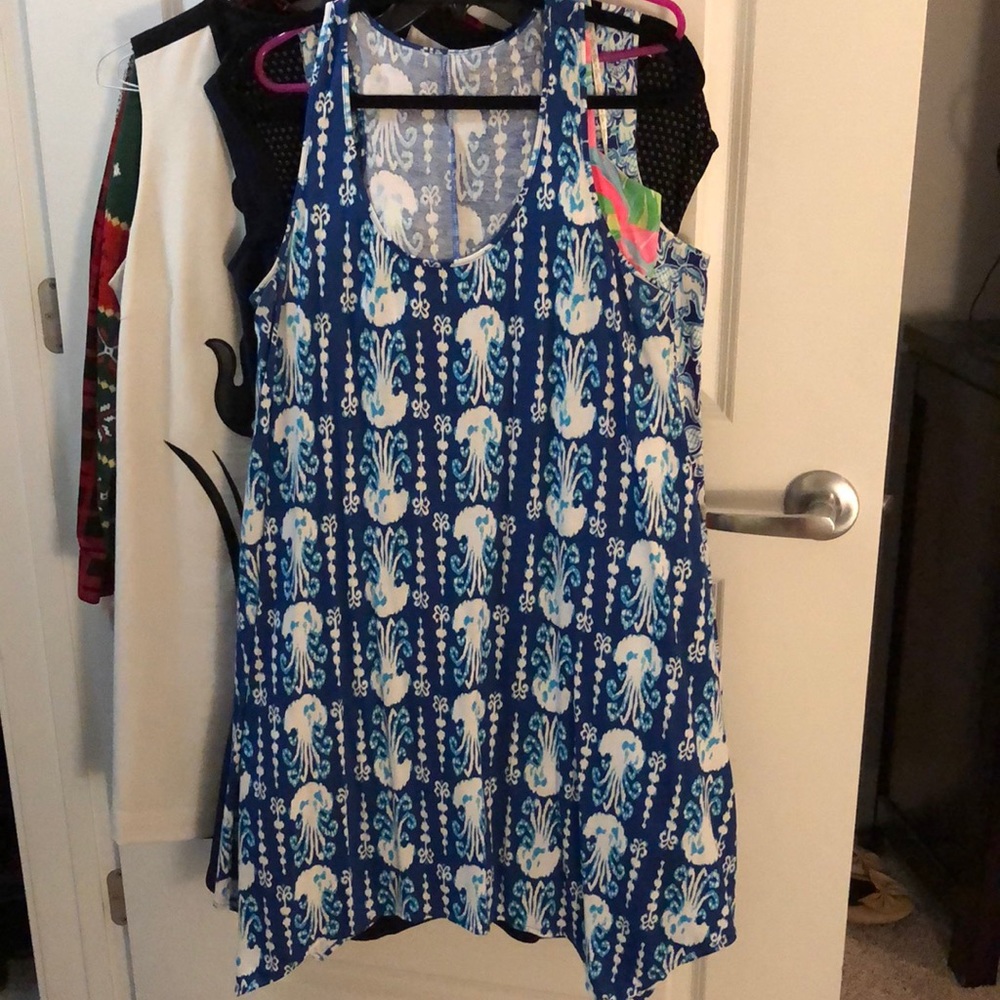EUC Lilly Pulitzer Melle Trapeze Dress Get In Line